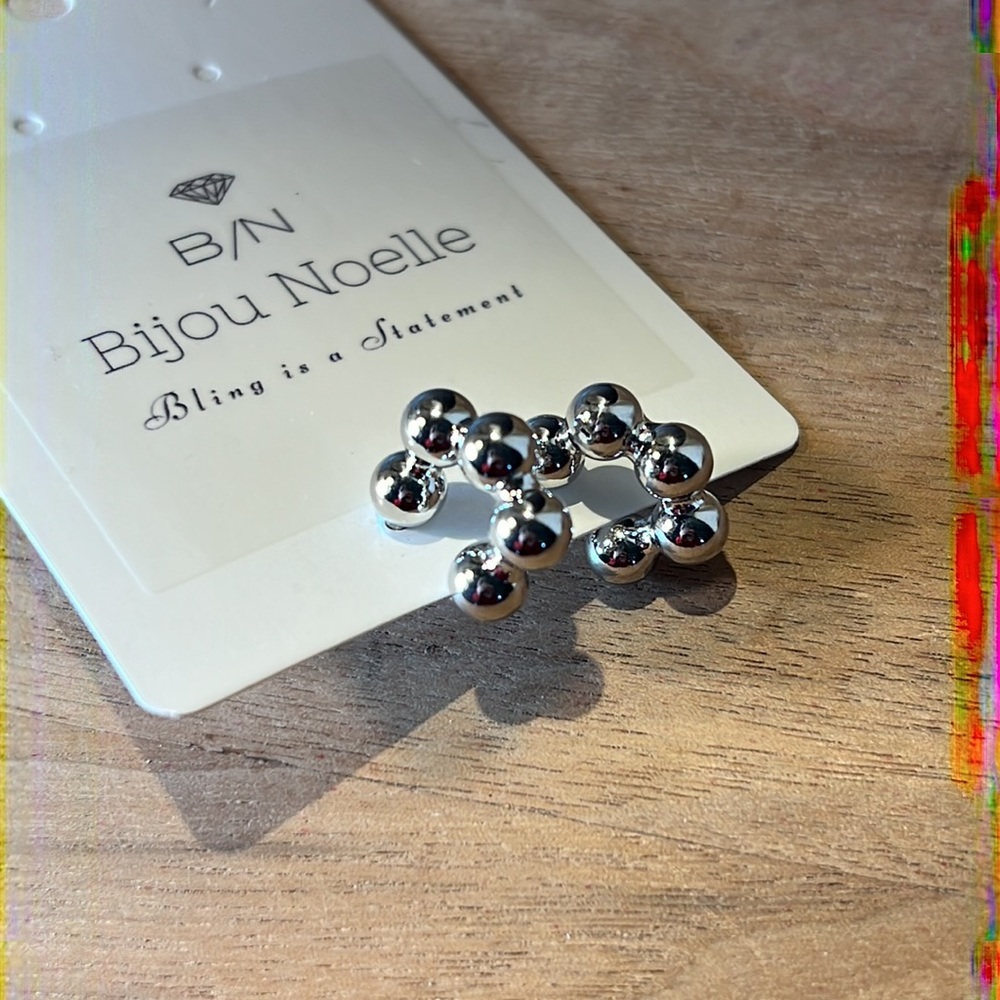 Silver Sterling Silver Bubble Hoops - image 6